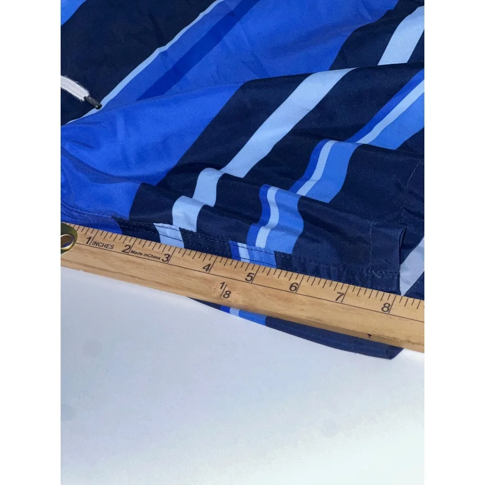 Polo Ralph Lauren Board Shorts Mens S Blue Striped Pony Logo Swim Trunks Preppy